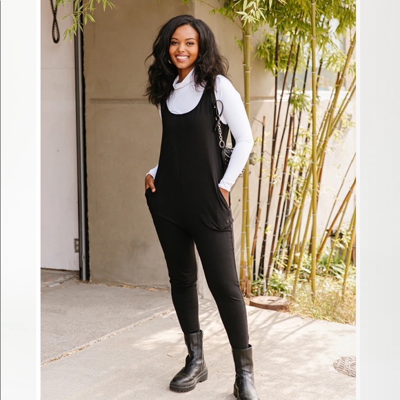 Smash and Tess Tuesday Romper in Midnight Black, size S - Picture 3 of 3